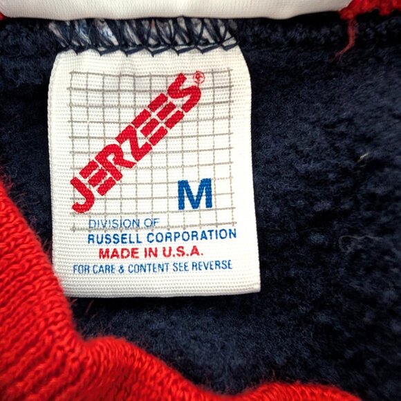 Vintage Morning Sun Unisex Sz M Blue Winter Snowbirds Mock Crew Sweatshirt Top - Picture 7 of 8